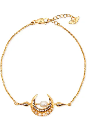 Missoma X Harris Reed Crescent Moon 18kt Vermeil Bracelet - S