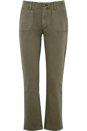 Paige Mayslie Green Straight-leg Tapered Jeans - - W23