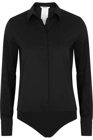 Wolford London Effect Cotton-blend Bodysuit - - 14