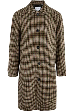 Les Deux Michael Hounds Tooth Wool-blend Coat - - L