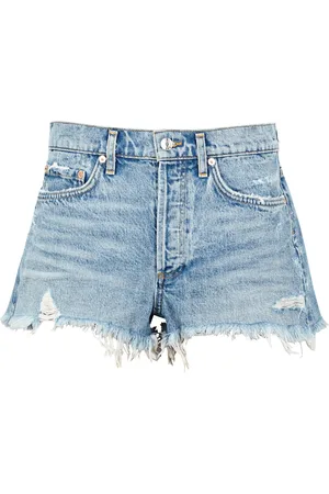 AGOLDE Parker Distressed Denim Shorts, Shorts, - W23