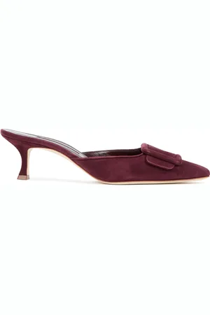 Manolo Blahnik Maysale 50 Suede Mules - - 3