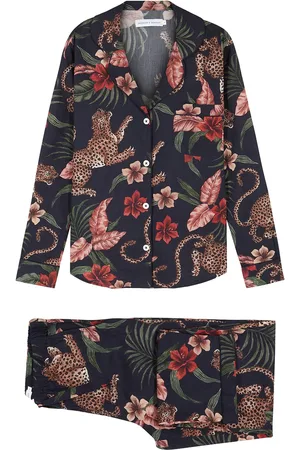 Desmond & Dempsey Soleia Printed Cotton Pyjama set - - S