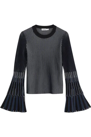 Simkhai Aris Striped-intarsia Knitted top - - M (UK12 / M)