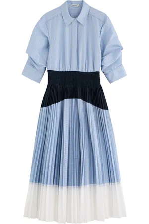 Simkhai Jenella Striped Panelled Cotton-blend Midi Dress - - S (UK8-10 / S)