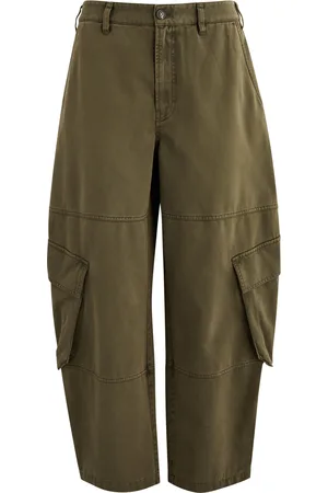 Frame The Bubble Barrel-leg Cotton Cargo Trousers - - 25 (W25 / UK6 /xs)