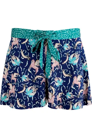 Jessica Russell Flint Pegasus Stretch-silk Pyjama Shorts - - S (UK8-10 / S)