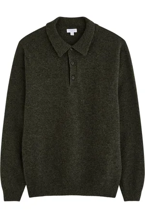 Sunspel Wool Polo Jumper - - L