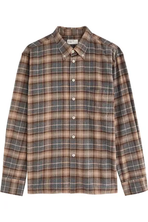 Universal Works Lazy Day Checked Brushed-cotton Shirt - - L