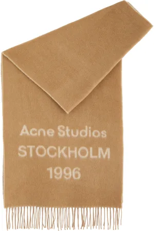 Acne Studios Venus 1996 Logo-intarsia Wool Scarf - - One Size