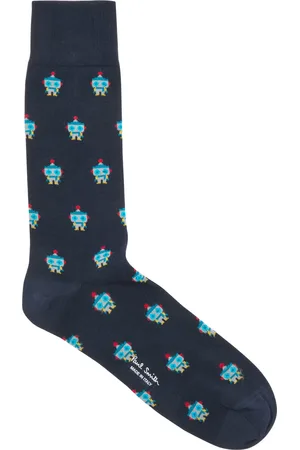 Paul Smith Yen Robot Cotton-blend Socks - - One Size