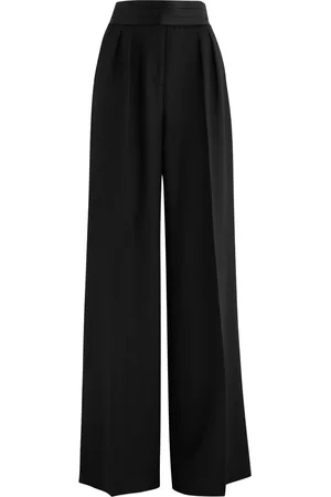 Rebecca Vallance Eclipse Satin-panelled Wide-leg Trousers - - 8 (UK8 / S)