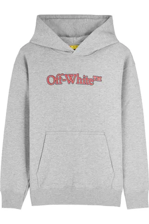 OFF-WHITE Kids Big Bookish Hooded Cotton Sweatshirt (13 Years) - - 12Y+ (13 Years)