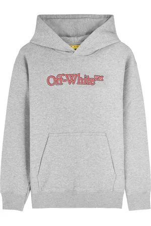 OFF-WHITE Kids Big Bookish Hooded Cotton Sweatshirt (6-12 Years) - - 06YR (6 Years)