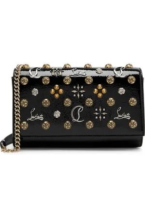 Christian Louboutin Paloma Embellished Patent Leather Clutch - - One Size