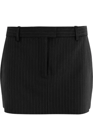 Acne Studios Ina Pinstriped Wool-blend Mini Skirt - - 38 (UK10 / S)