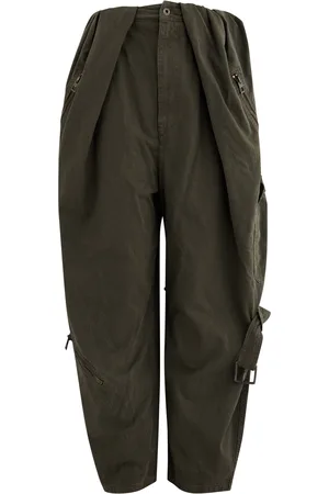 Loewe Womens Balloon Cotton Cargo Trousers UK8/S - 36 (UK8 / S)