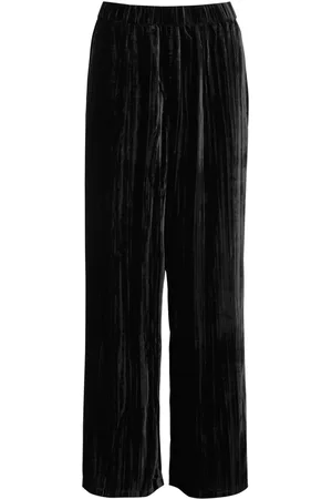 Eileen Fisher Wide-leg Velvet Trousers - - M (UK 14-16 / L)