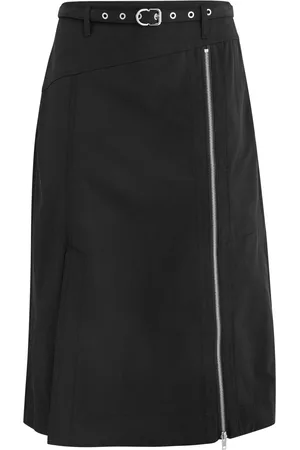 3.1 Phillip Lim Belted Panelled Cotton-blend Skirt - - 6 (UK10 / S)