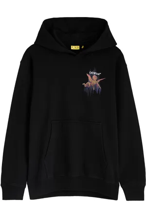 OFF-WHITE Kids Putti Printed Hooded Cotton Sweatshirt (13 Years) - - 12Y+ (13 Years)