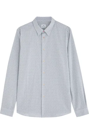 Paul Smith Patterned-jacquard Cotton Shirt - - M