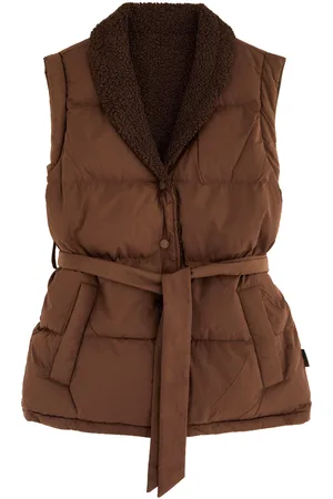 Varley Lanville Reversible Shell and Faux Shearling Gilet - - L (UK14 / L)