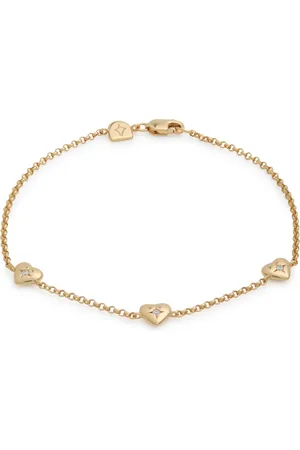 Astrid & Miyu Heart Charm 18kt -plated Bracelet - One Size