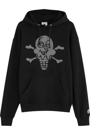 ICECREAM Cones & Bones Crystal-embellished Hooded Cotton Sweatshirt - - L