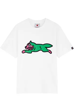 ICECREAM Running dog Printed Cotton T-shirt - - L