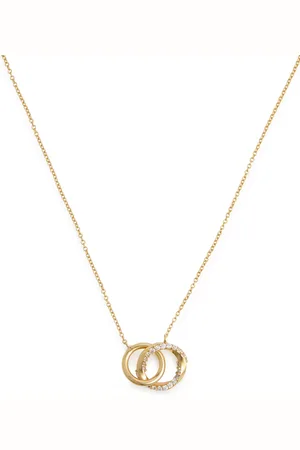 Astrid & Miyu Orbit Crystal 18kt -plated Necklace - One Size