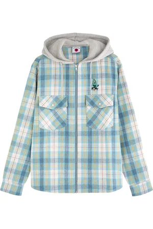 ICECREAM Logo-embroidered Checked Hooded Jacket - - L