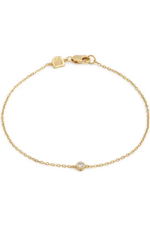 Astrid & Miyu Essential Crystal Charm 18kt -plated Bracelet - One Size