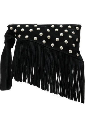 Isabel Marant Faro Fringed Suede Clutch - - One Size