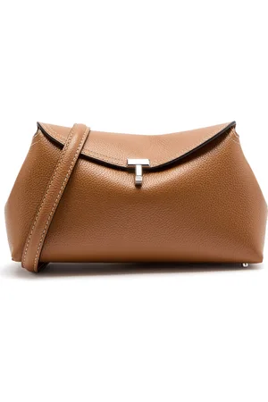 Totême T-lock Grained Leather Clutch - - One Size