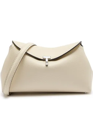 Totême T-lock Grained Leather Clutch - - One Size