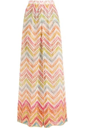 Missoni Zigzag Wide-leg Fine-knit Trousers - - 46 (UK14 / L)