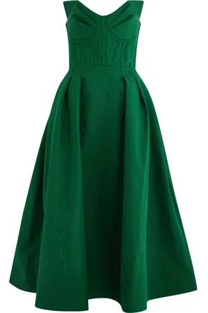Rebecca Vallance Luiza Strapless Moiré Midi Dress - - 10 (UK10 / S)