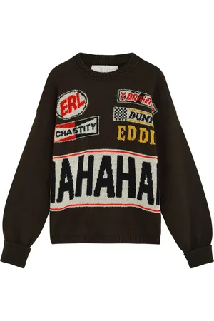 ERL Hahah Intarsia Knitted Jumper - - L
