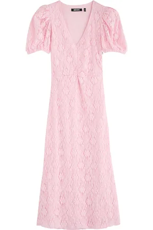 ROTATE Floral Lace Midi Dress - - 38 (UK10 / S)