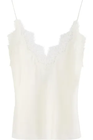 Rohe Lace-trimmed Silk-satin Camisole top - - 42 (UK14 / L)