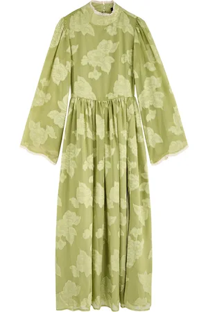 Sister Jane Emile Floral-jacquard Chiffon Midi Dress - - 12 (UK12 / M)