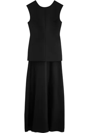 Rohe Layered Woven and Silk-satin Maxi Dress - - 38 (UK10 / S)