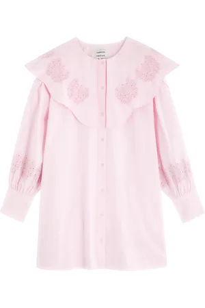 Damson Madder Mimi Broderie Anglaise Cotton Mini Dress - - 10 (UK10 / S)