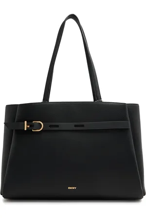 DKNY Onyx Grained Leather Tote - - One Size