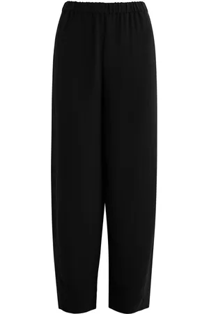 Eileen Fisher Cropped Tapered Silk-crepe Trousers - - M (UK 14-16 / L)