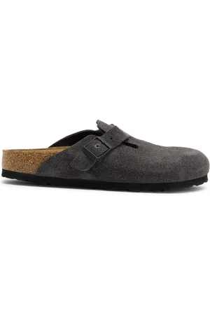 Birkenstock Boston Brushed Suede Sliders - - 37 (IT37/ UK4)