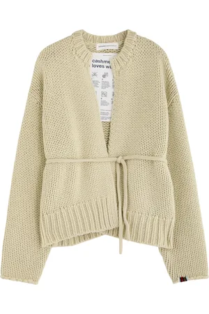 EXTREME CASHMERE N°384 Ginza Belted Cashmere Cardigan - - One Size