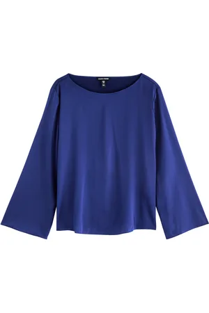 Eileen Fisher Stretch-silk Satin top - - L (UK 18-20 /xl)
