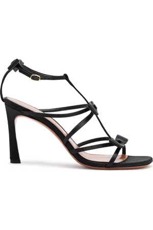 ZIMMERMANN Tux 85 Bow-embellished Satin Sandals - - 37 (IT37 / UK4)