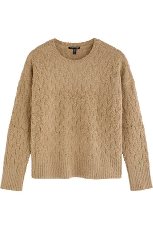 Eileen Fisher Cable-knit Brushed Cotton Jumper - - L (UK 18-20 /xl)